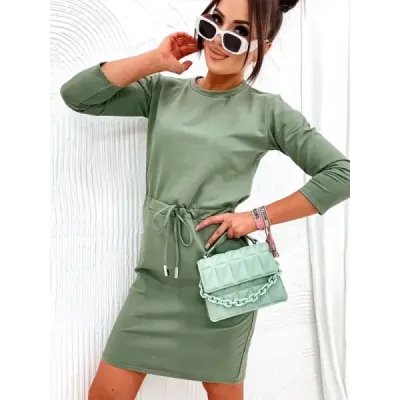rochie de bumbac kaki (700)