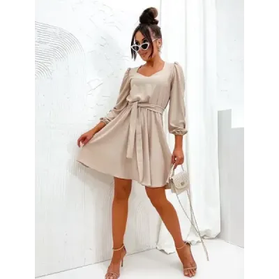 Rochie elegantă cu bej (8249)