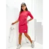 Rochie simplă de bumbac coral (633)