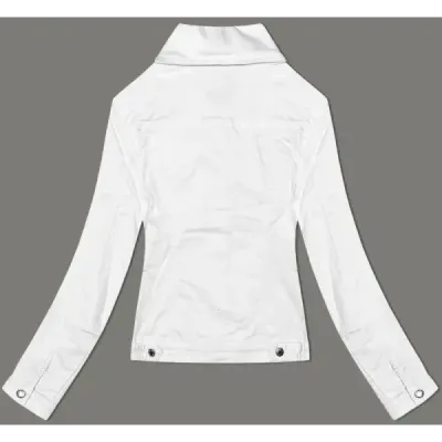 Blugi alb buton sacou (W023)