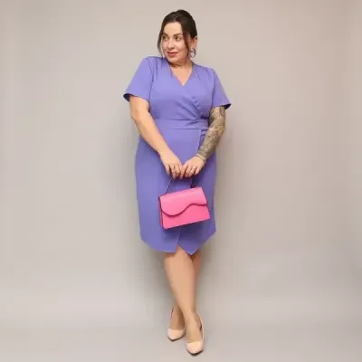 Rochie Kopert mov genunchi (743)
