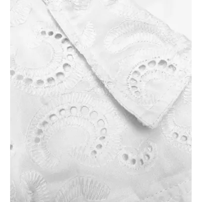 Set vestă de vară și pantaloni scurți scurte alb (72018)