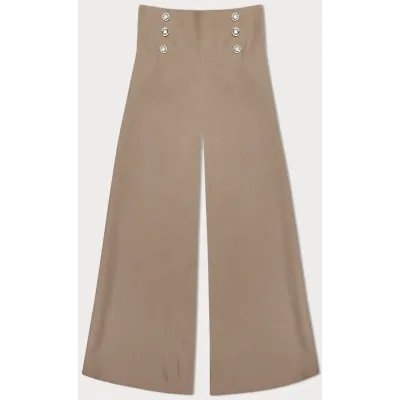 Pantaloni eleganti caramel larg (33575)