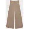 Pantaloni eleganti caramel larg (33575)