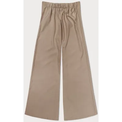 Pantaloni eleganti caramel larg (33575)