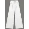 Pantaloni largi cu dungi albe (18629)