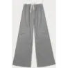 Pantaloni largi cu dungi gri (18629)