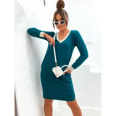 Rochie de bumbac cu reel mare decorative (770)