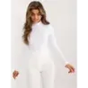 Bluza de bumbac cu golf alb (M02527B)