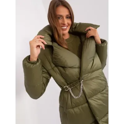 Jachetă puf ușor feminină Fabrica de Price kaki (TR8310)
