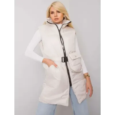 Vestă pufoasă cu suport Fabrica de Price ecru (612)