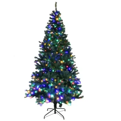 Brad artificial cu lanturi de lumina LED Christbaum iluminat 210cm