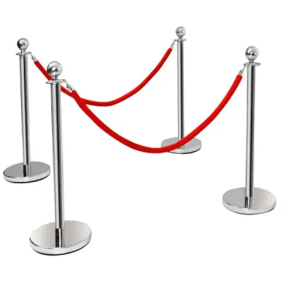 Costway 4 x sistem de control al pasagerilor Delimitare stand 2 cordon