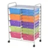 Masini de rulare Costway cu 15 sertare stivuite Rolling Container Baia Masini de rulare