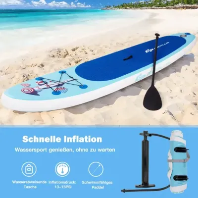 Paddleboard Set Paddleboard Nafukovací Surfboard albastru 305 x 76 x 15 cm