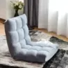 Stolička s operadlom Polohovateľná stolička z koralového zamatu 105 x 56 x 15 cm Hnedá