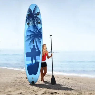Costway SUP Board Aufblasbar Stand up Board Paddelboard Blau-S