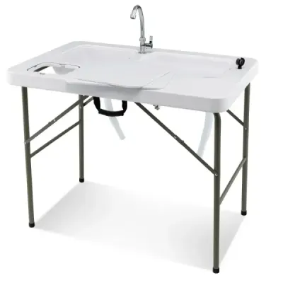 Stôl na piurenie ryb File pliant stôl 101,5 x 65,5 x 107,5 cm biely