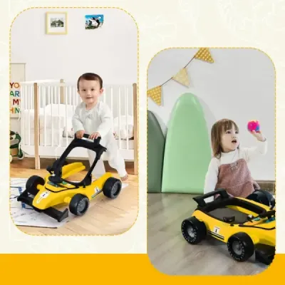 4 din 1 plimbare pentru copii Walker pliabil pentru copii 73 x 64 x 50,5 / 53,5 / 55,5 cm