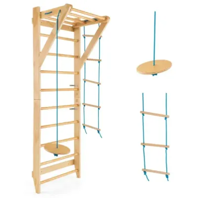 Costway Sprossenwand Schelă de căţărat pe schelă de 100 kg