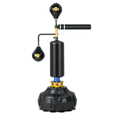 Costway 360 °Reflex tijă cu 2 mingi de viteză Înălțime de box reglabil