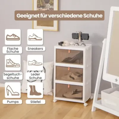 Cutii de depozitare cu capac & magnetic Uşi şi role transparente