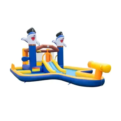 7 in 1 casa gonflabila cu alunecare de apa si piscina 578 x 408 x 250 cm