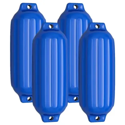 Costway 4er Set Aripa barca Aripa lunga Set Boot Rammschutz Steglander albastru 68,5 x 21,5 cm