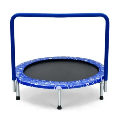 Detská trampolína mini trampolína skladacia trampolína pre batoľatá modrá + čierna
