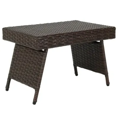 Masa de conferințe pliante Tabel portabil din PVC 60 x 40 x 40 cm Hnedý