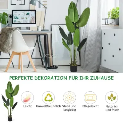 Ridichea la pământ Ridiche verde la sol 160 cm Palmier tropical