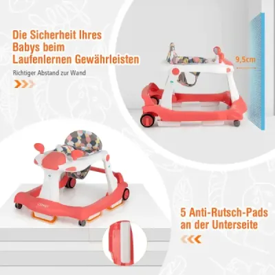 2 din 1 Walker pentru copii Folding Walker pentru copii Orange
