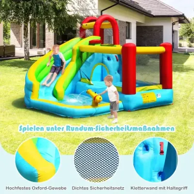 Castel gonflabil bouncy cu splash jumping castel joc piscina 320 x 305 x 213 cm
