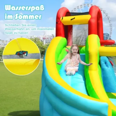 Castel gonflabil bouncy cu splash jumping castel joc piscina 320 x 305 x 213 cm