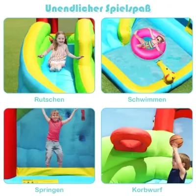 Castel gonflabil bouncy cu splash jumping castel joc piscina 320 x 305 x 213 cm