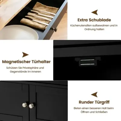 Bucătărie Kitchenette Islanders cu frigider sertar 67 x 37 x 86,5 cm chierna