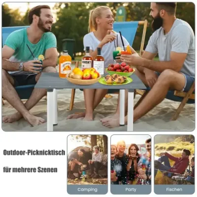 Masa de camping pliant cu sac picnic plajă și excursii de pescuit