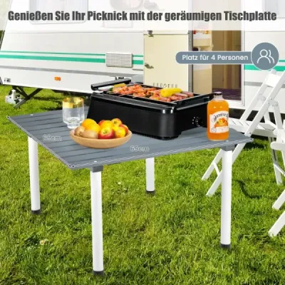 Masa de camping pliant cu sac picnic plajă și excursii de pescuit