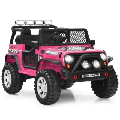 Masina electrica pentru copii 12V cu control diaľk & Light & Hudobná vehicul electric pentru copii rosu