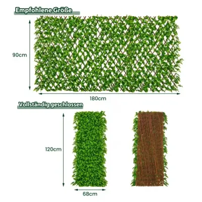 gard viu pe paie de rastlín cu eucalipt verde făcut de plâns în grădină