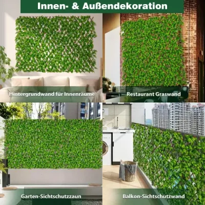 gard viu pe paie de rastlín cu eucalipt verde făcut de plâns în grădină