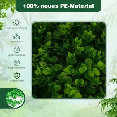 gard viu pe paie de rastlín cu eucalipt verde făcut de plâns în grădină