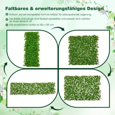 gard viu pe paie de rastlín cu eucalipt verde făcut de plâns în grădină