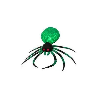 Costway gonflabil Halloween Shine cu LED-uri rotitoare lumini înfiorător Spider decorare