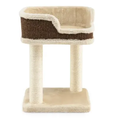 Scratch Costway Cat Tree Play Center cu pluş Uncoperted Natural Storm Bej