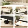 Pat extensibil cu pat extensibil 90 x 200 cm Pat cu rama de pat roz pentru dormitor