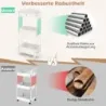 Cărucior multifuncţional cu roller rulant, cu capac detaşabil White