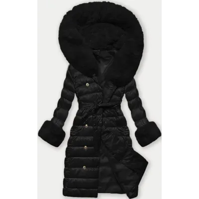 Buton puffy black pentru femei (5M3160/1-392)