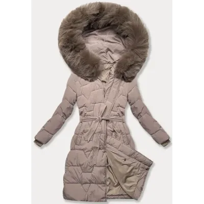 Jacheta interimară pentru femei cu centura J Style bej (16M9176-62)