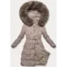 Jacheta interimară pentru femei cu centura J Style bej (16M9176-62)